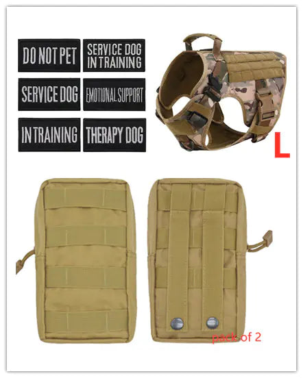 Adjustable Tactical Dog Harness for German Shepherds