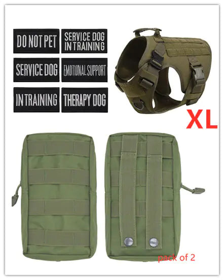 Adjustable Tactical Dog Harness for German Shepherds