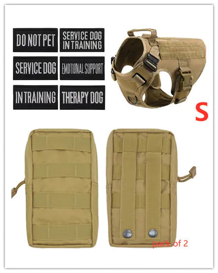Adjustable Tactical Dog Harness for German Shepherds