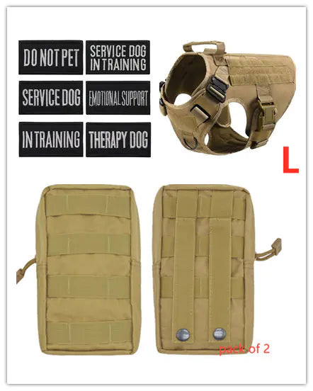 Adjustable Tactical Dog Harness for German Shepherds