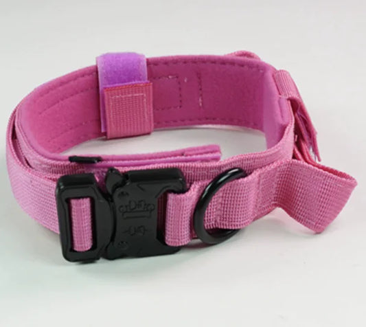 Tactical Dog Collar with Control Handle (One Piece)