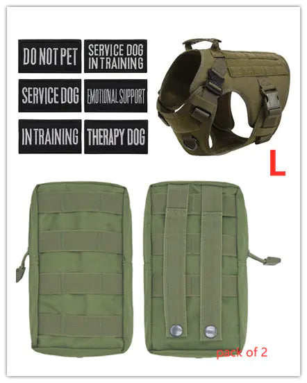 Adjustable Tactical Dog Harness for German Shepherds